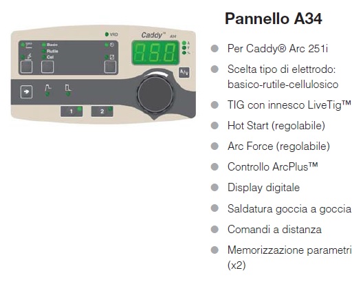 PANNELLO a34 esab caddy